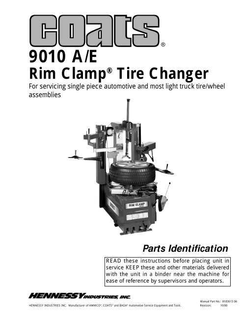 coats 2020 tire machine parts diagram