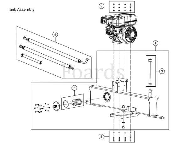 swisher log splitter parts diagram