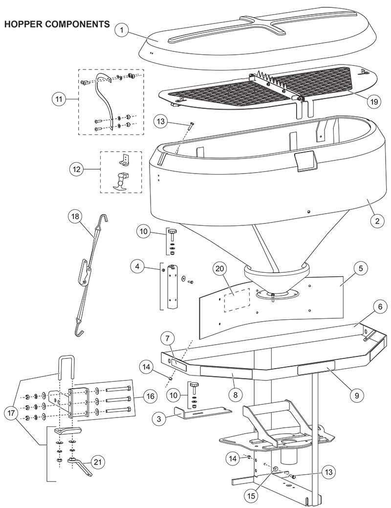 buyers salt spreader parts diagram