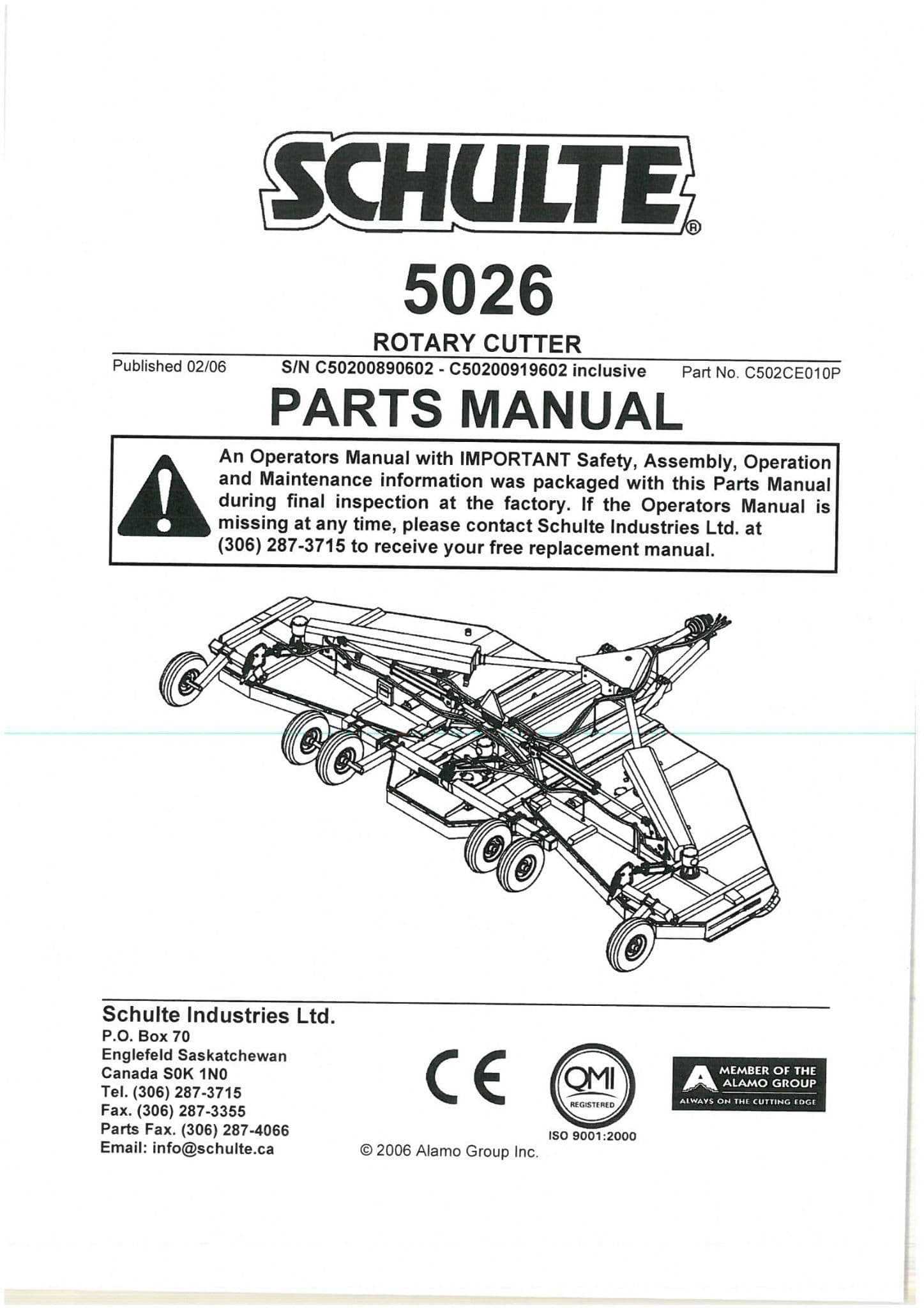 rotary cutter parts diagram