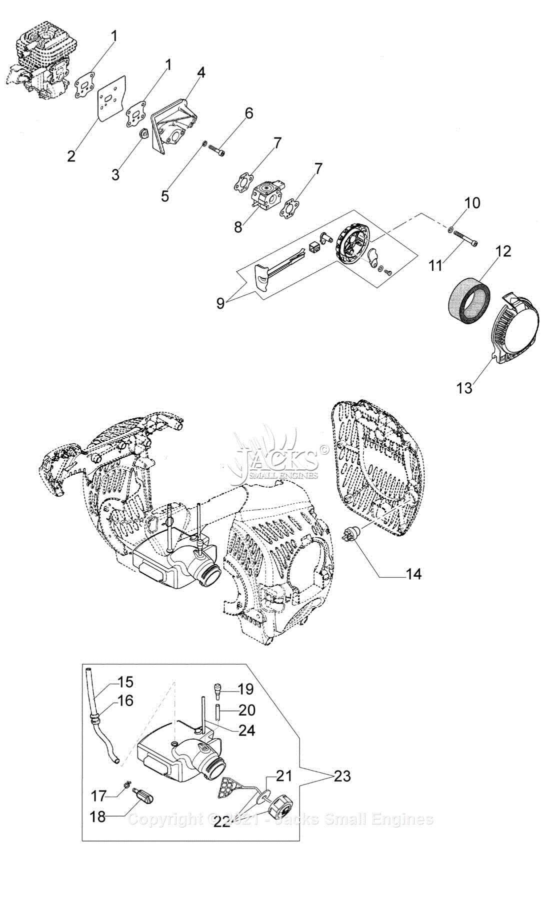 stihl ms261 parts diagram