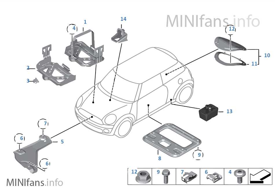 mini parts diagram