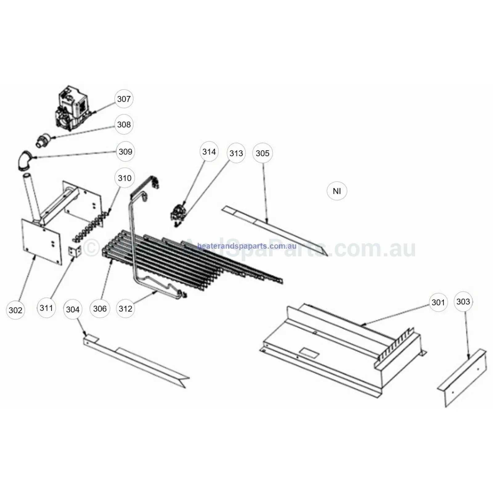 raypak parts diagram