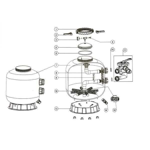 pentair sand filter parts diagram