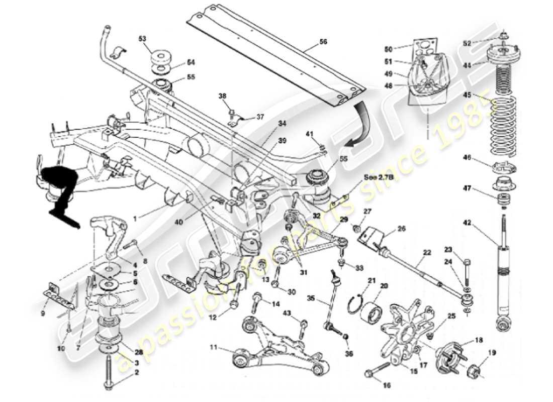 rear suspension parts diagram