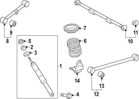 rear suspension parts diagram