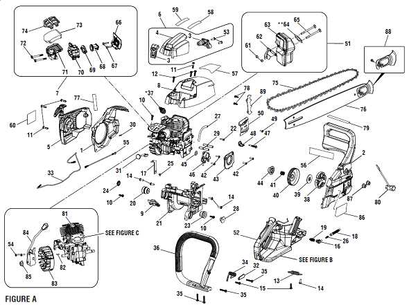 remington chainsaw parts diagram