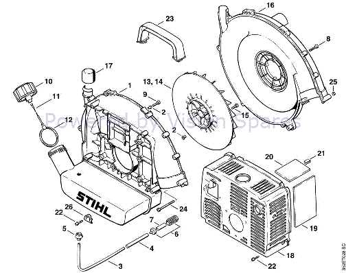 stihl blower parts diagram