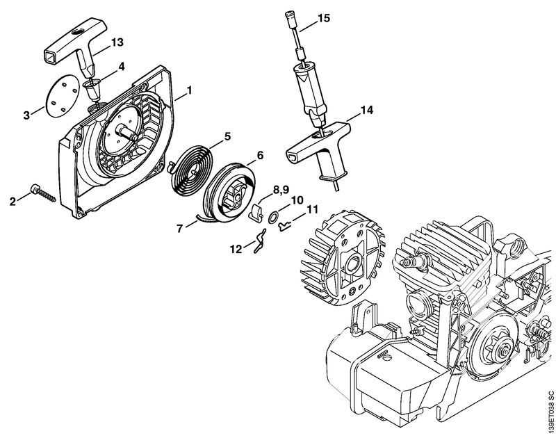 stihl 029 parts diagram