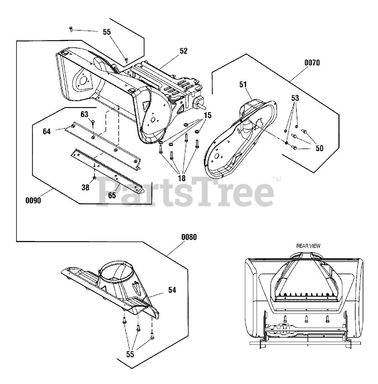 briggs and stratton 1022 snowblower parts diagram