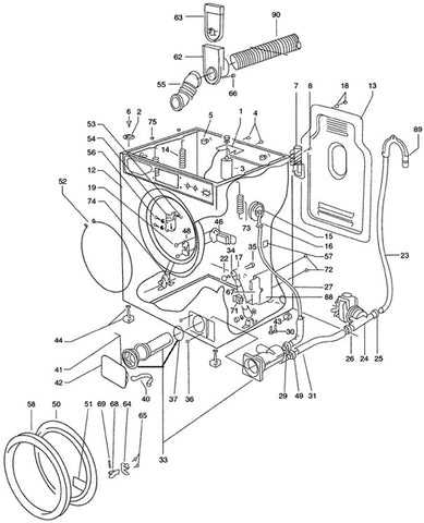 parts of a dryer diagram