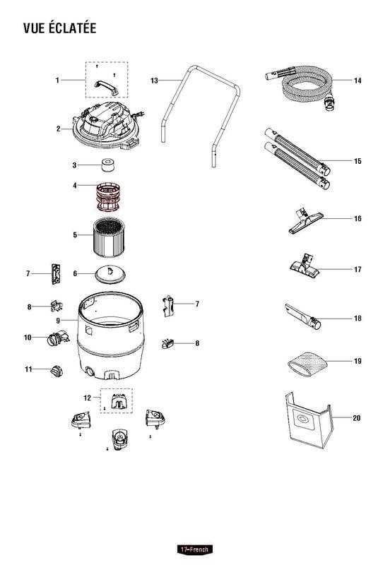 shop vac parts diagram