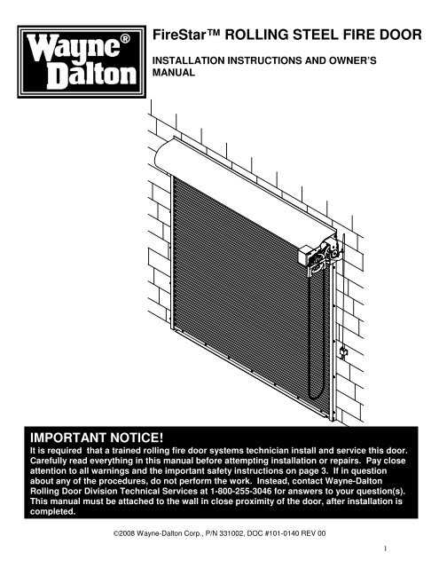 roll up door parts diagram