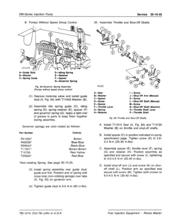 roosa master injection pump parts diagram