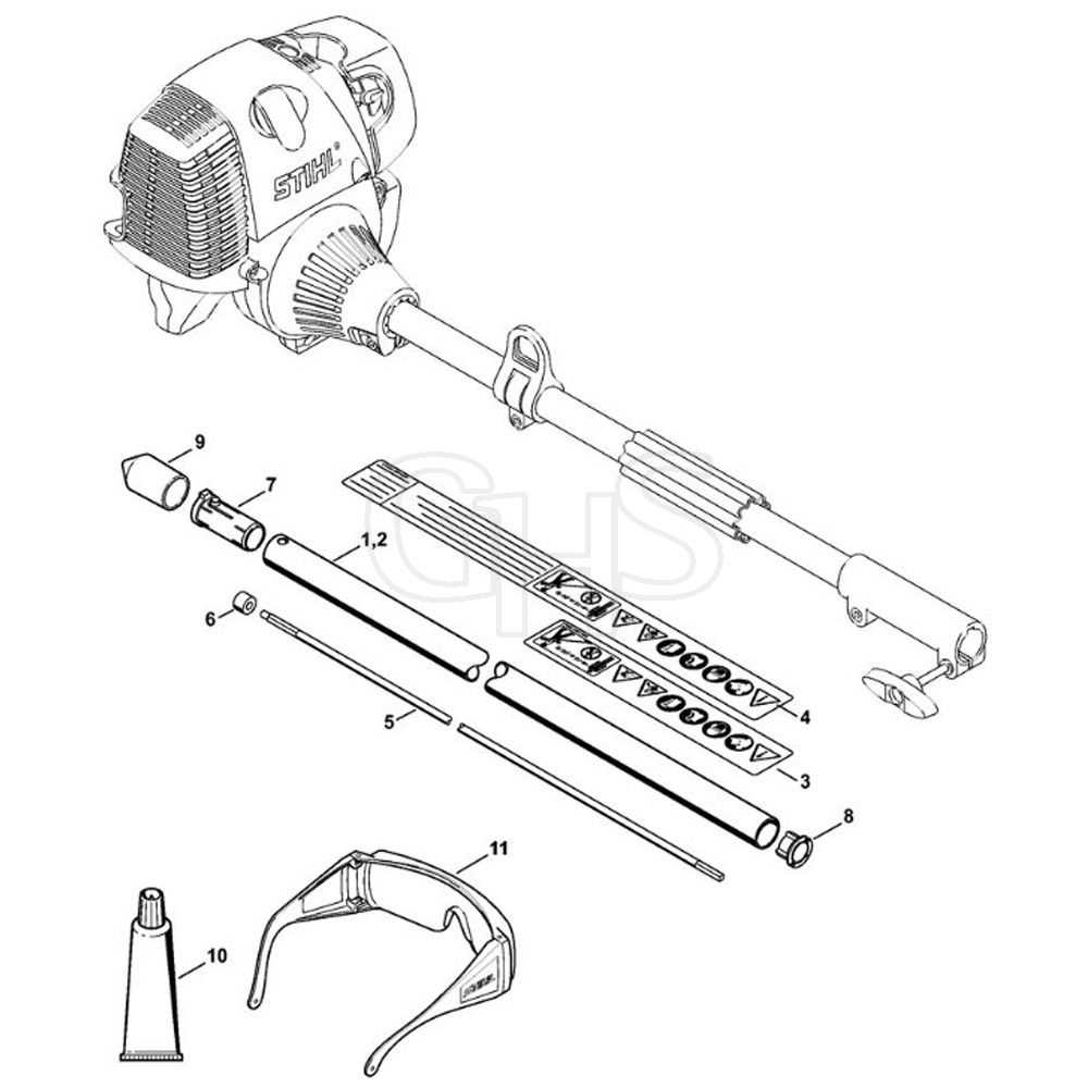 stihl km91r parts diagram