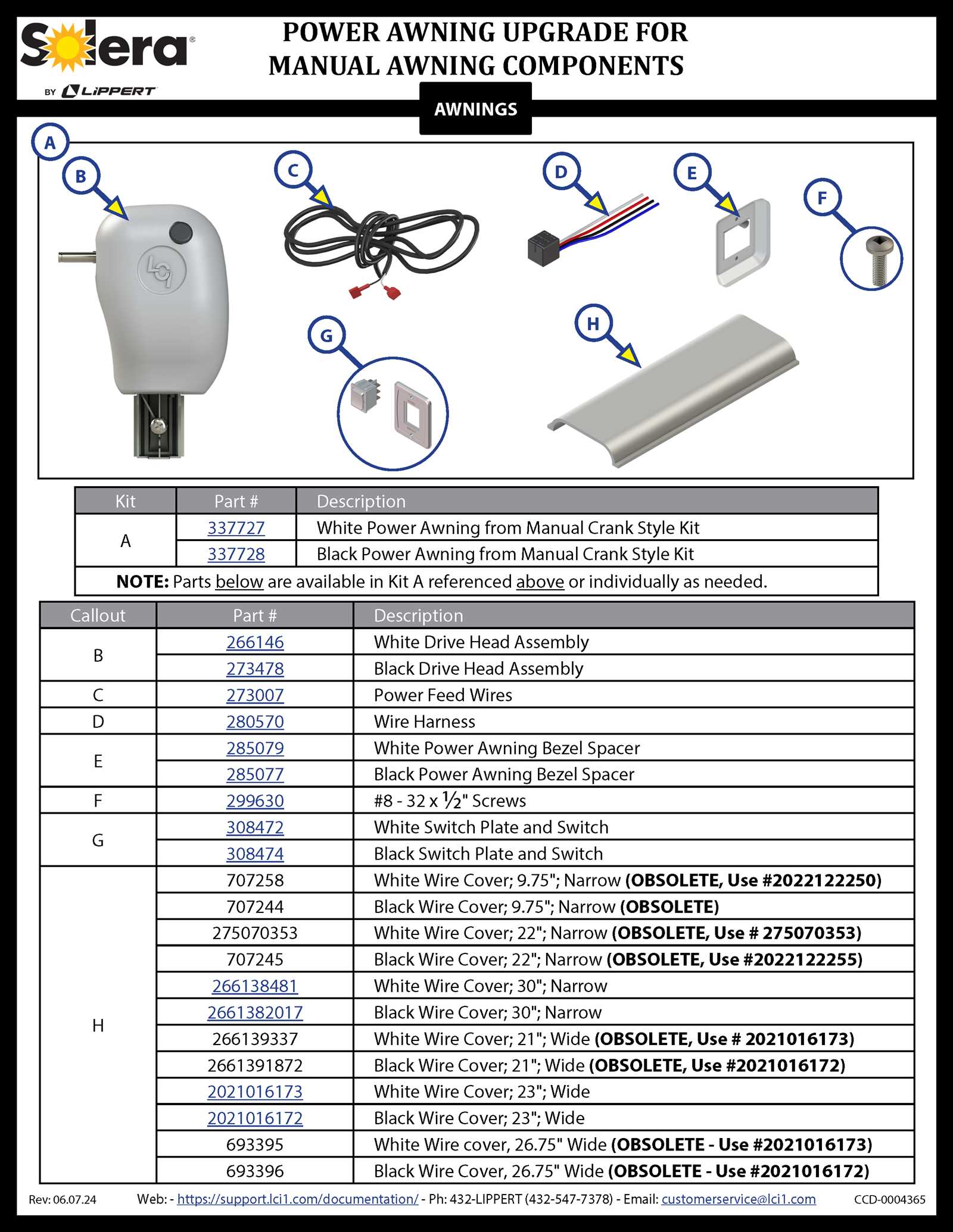 camper awning parts diagram