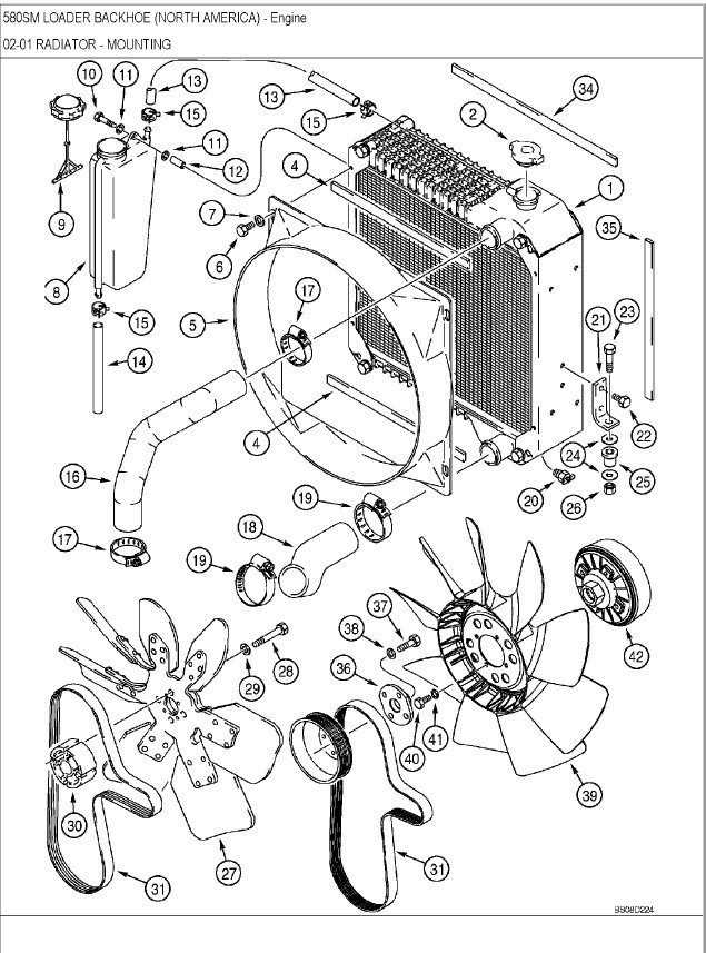 case 580k backhoe parts diagram