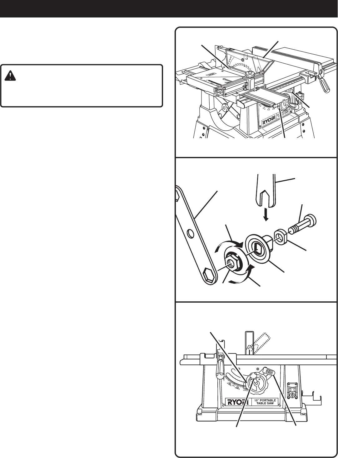 ryobi 10 table saw parts diagram