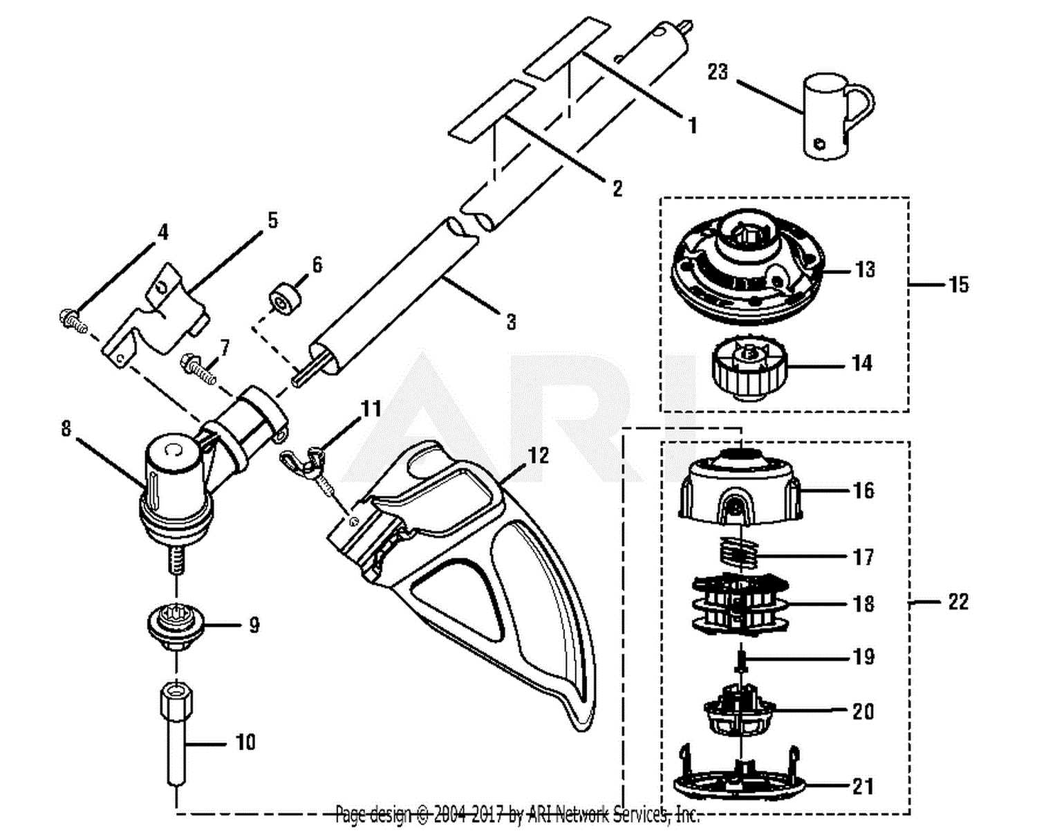 ryobi line trimmer parts diagram