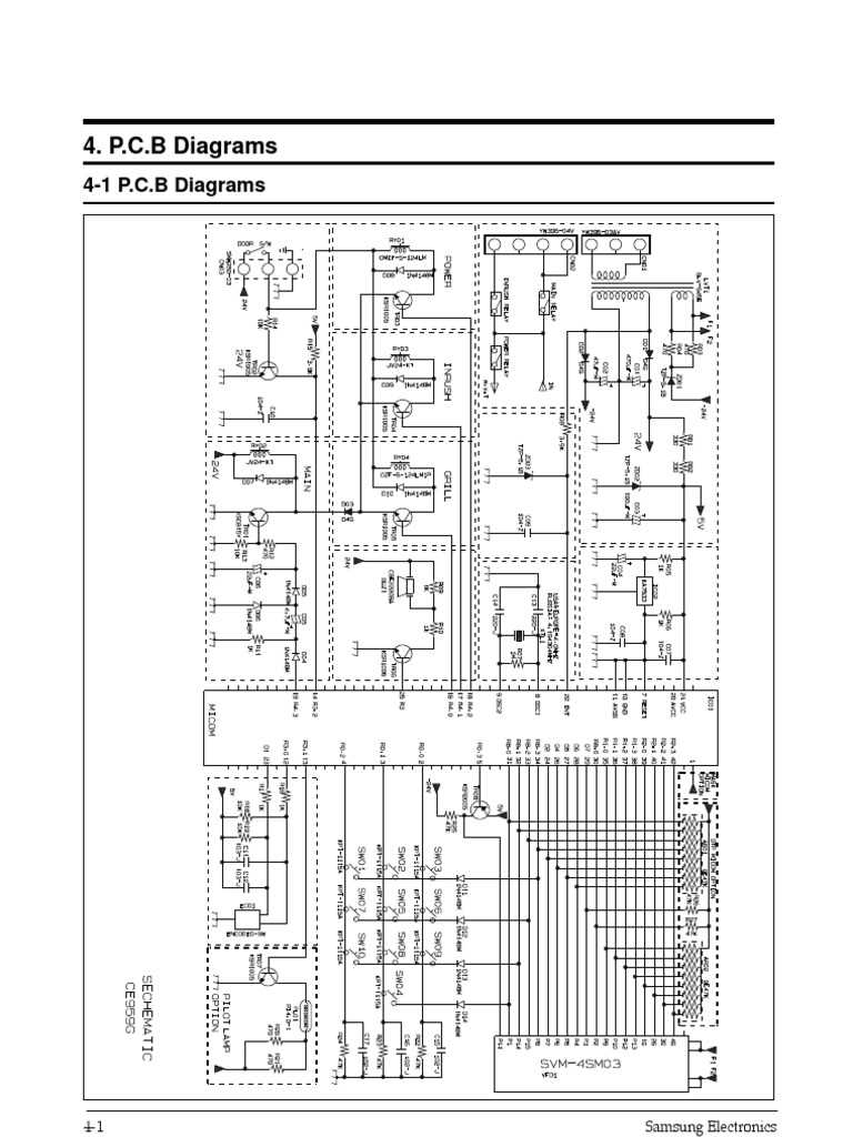 samsung microwave parts diagram