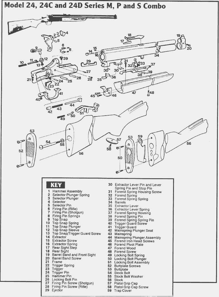 savage model 24 parts diagram