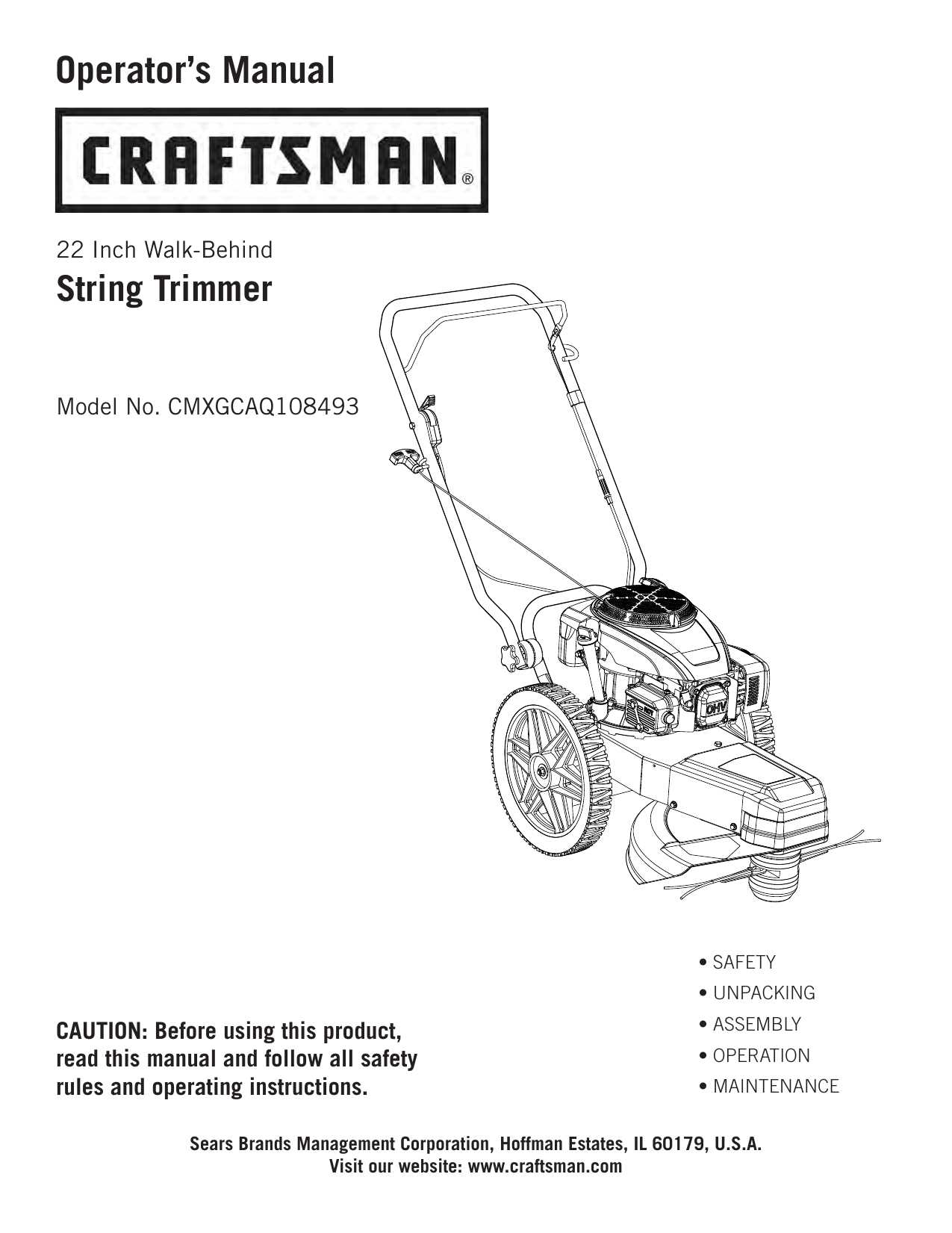 pulsar walk behind string trimmer parts diagram