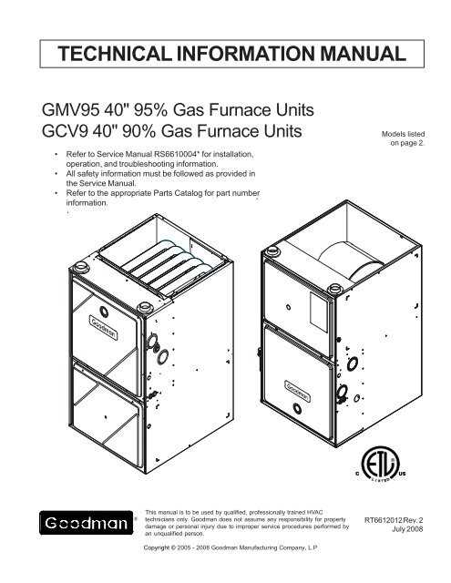 goodman parts diagram