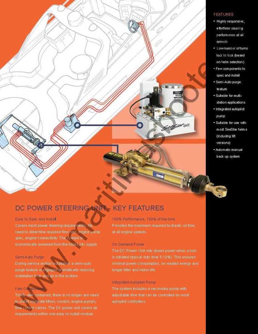 sea star steering parts diagram