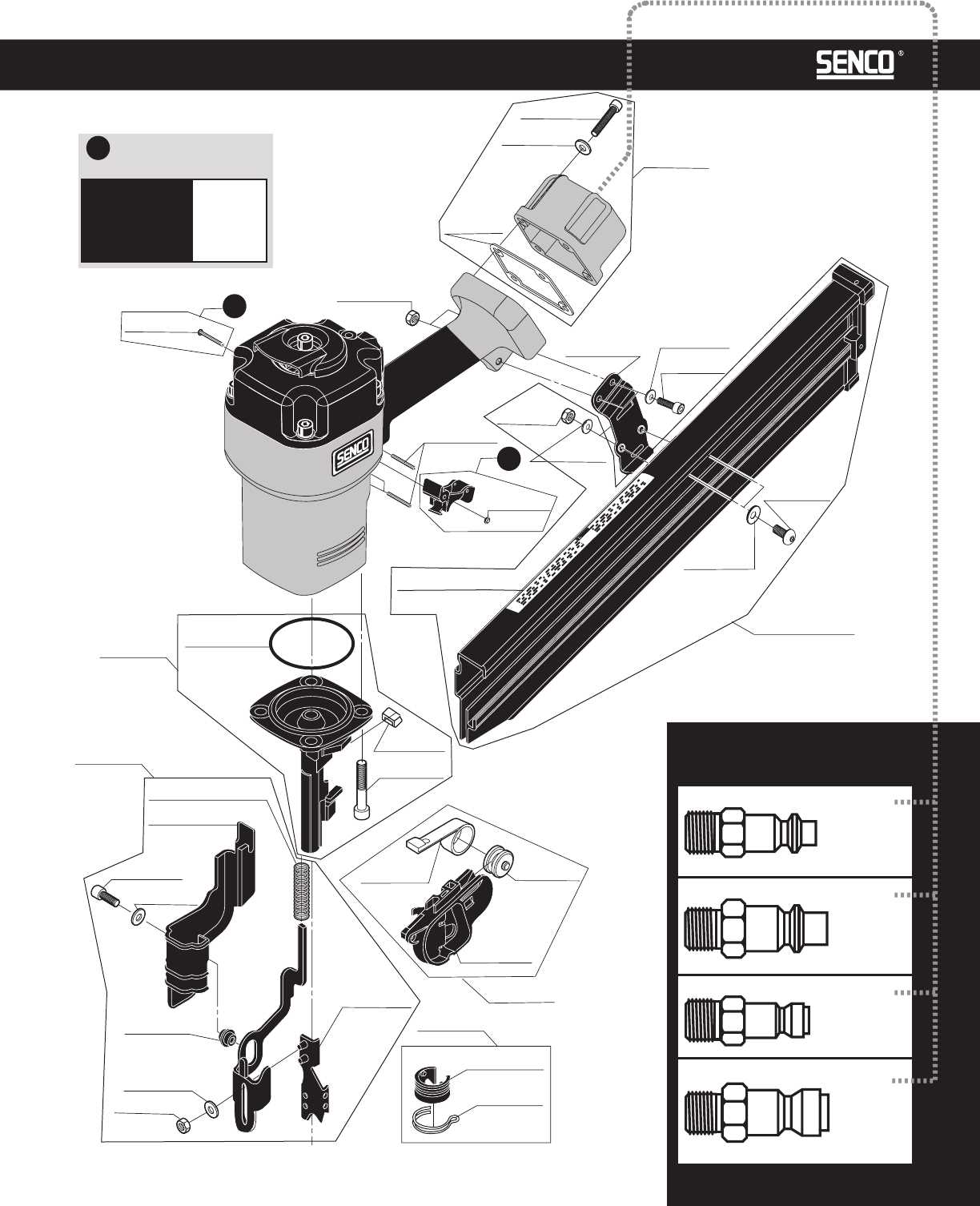 senco nail gun parts diagram