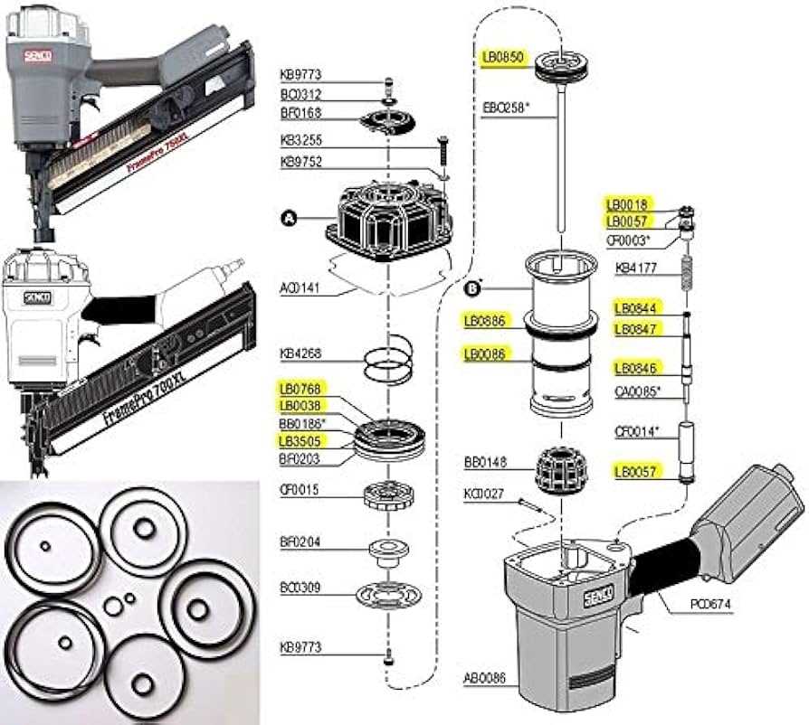 senco nail gun parts diagram