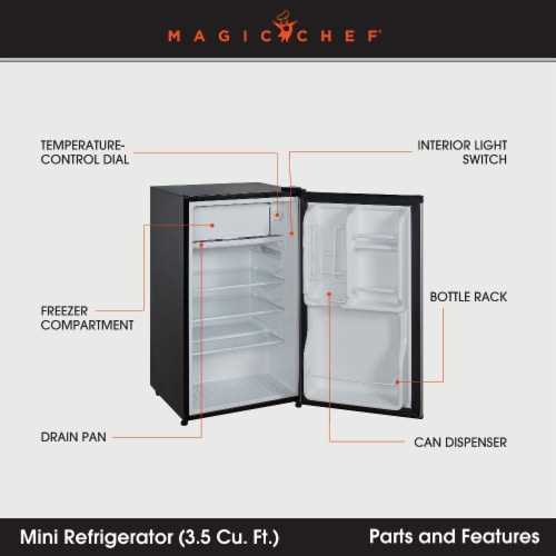 magic chef refrigerator parts diagram