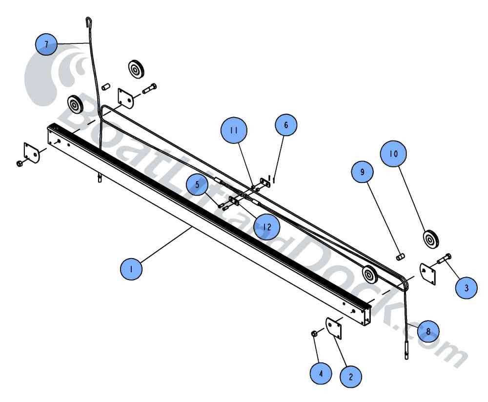 shorestation boat lift parts diagram