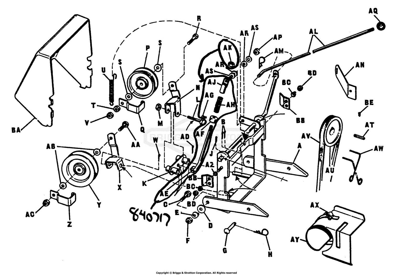 simplicity snow thrower parts diagram