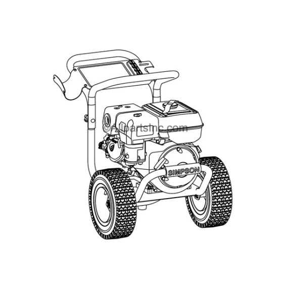 simpson 4000 psi pressure washer parts diagram