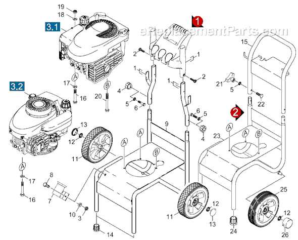 simpson pressure washer parts diagram