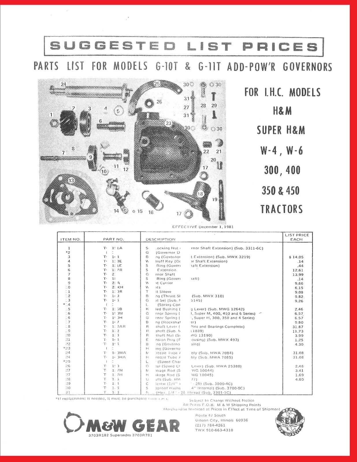 farmall h parts diagram