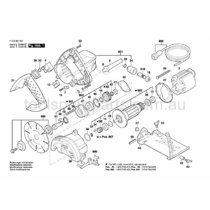 skil saw parts diagram