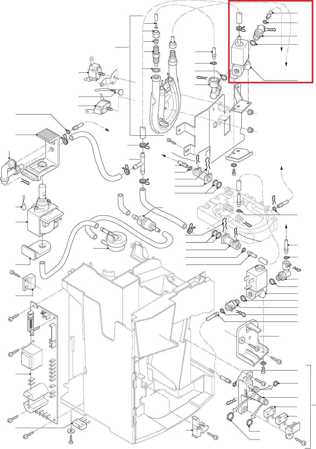 delonghi coffee machine parts diagram