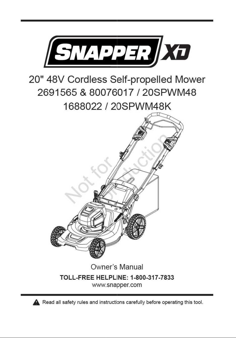 snapper self propelled lawn mower parts diagram