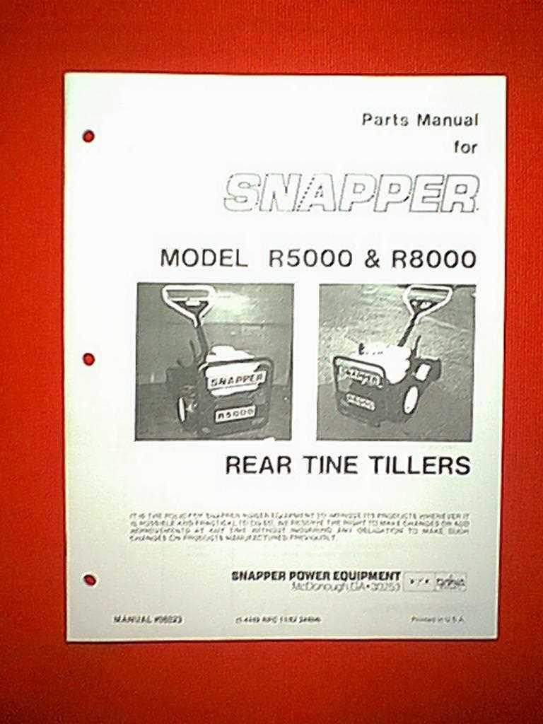 snapper tiller parts diagram