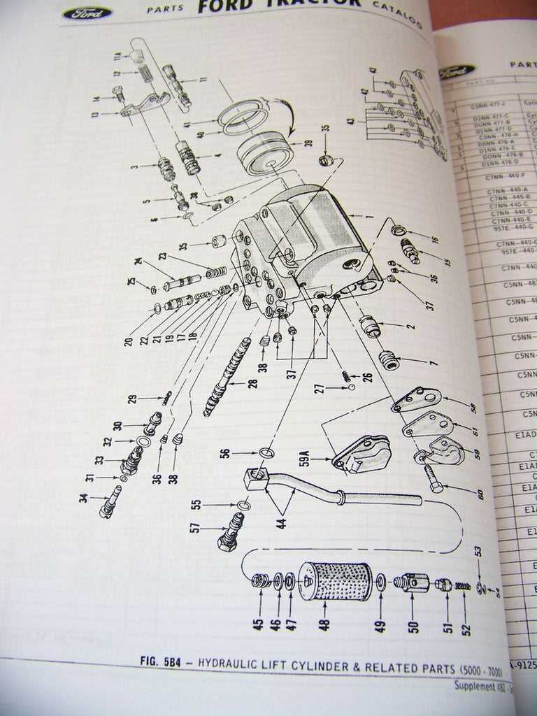 ford 105a tiller parts diagram