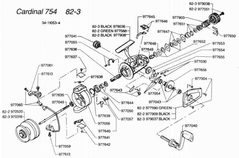 quantum fishing reel parts diagram