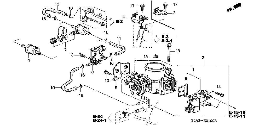 throttle body parts diagram