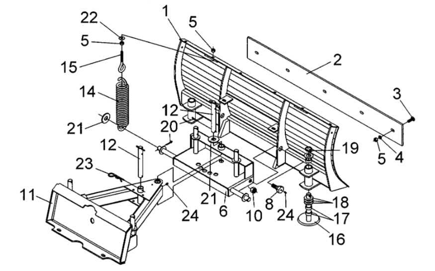 snow plow parts diagram