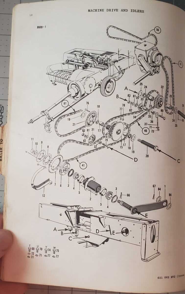 massey ferguson 12 baler parts diagram