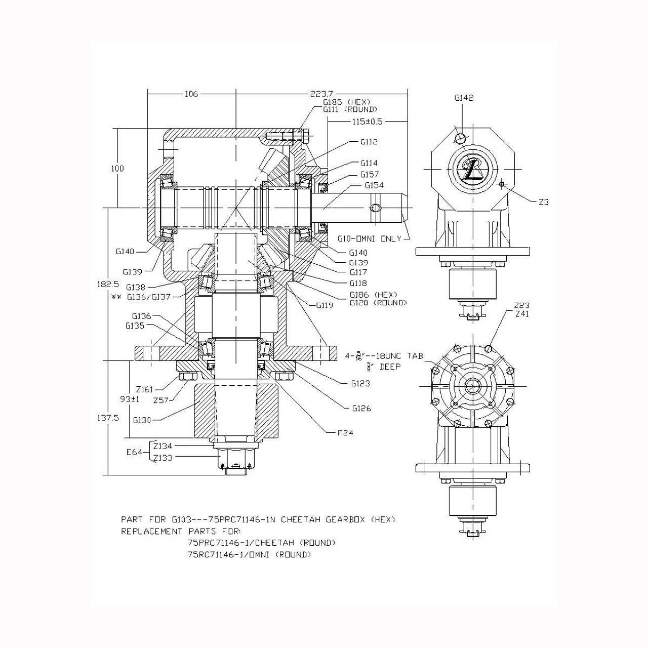 rotary cutter parts diagram