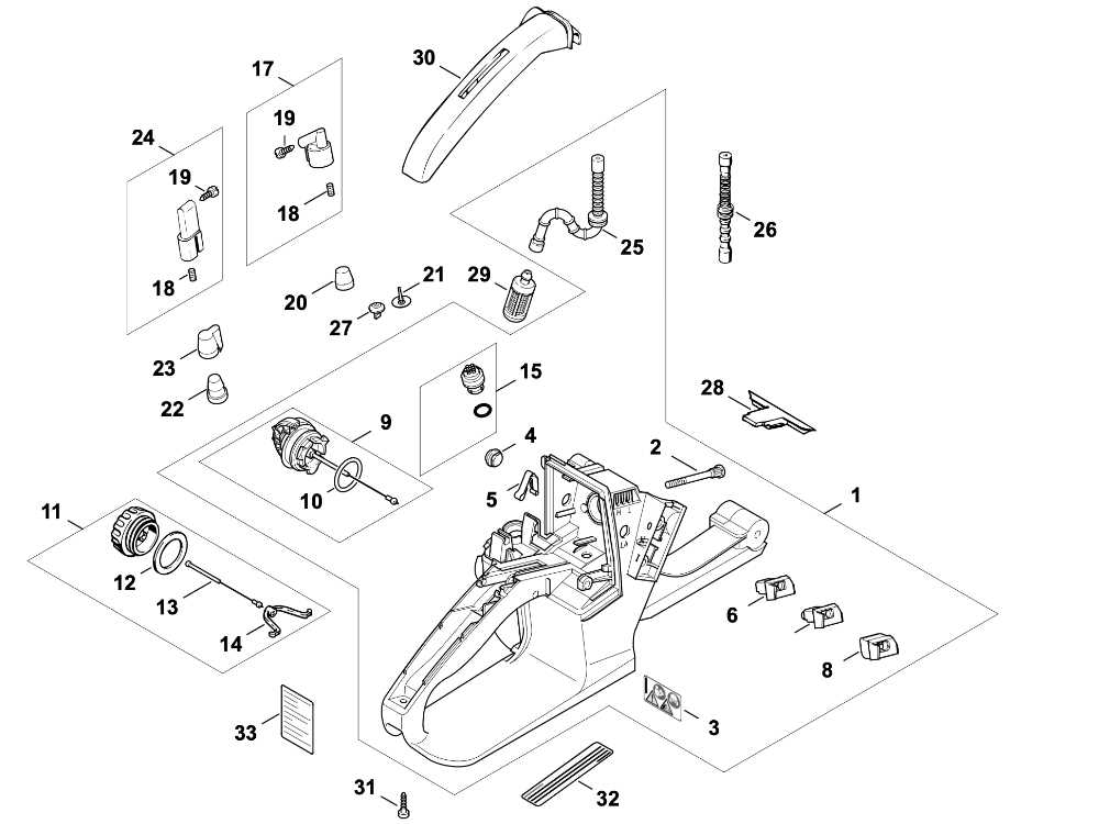 stihl 026 parts diagram