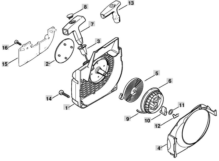 stihl 031av parts diagram