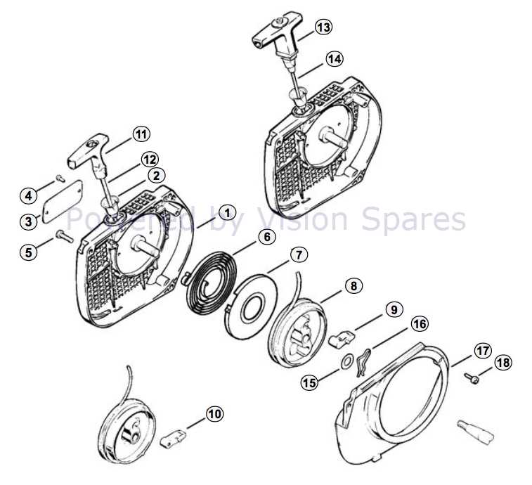 stihl 038 parts diagram