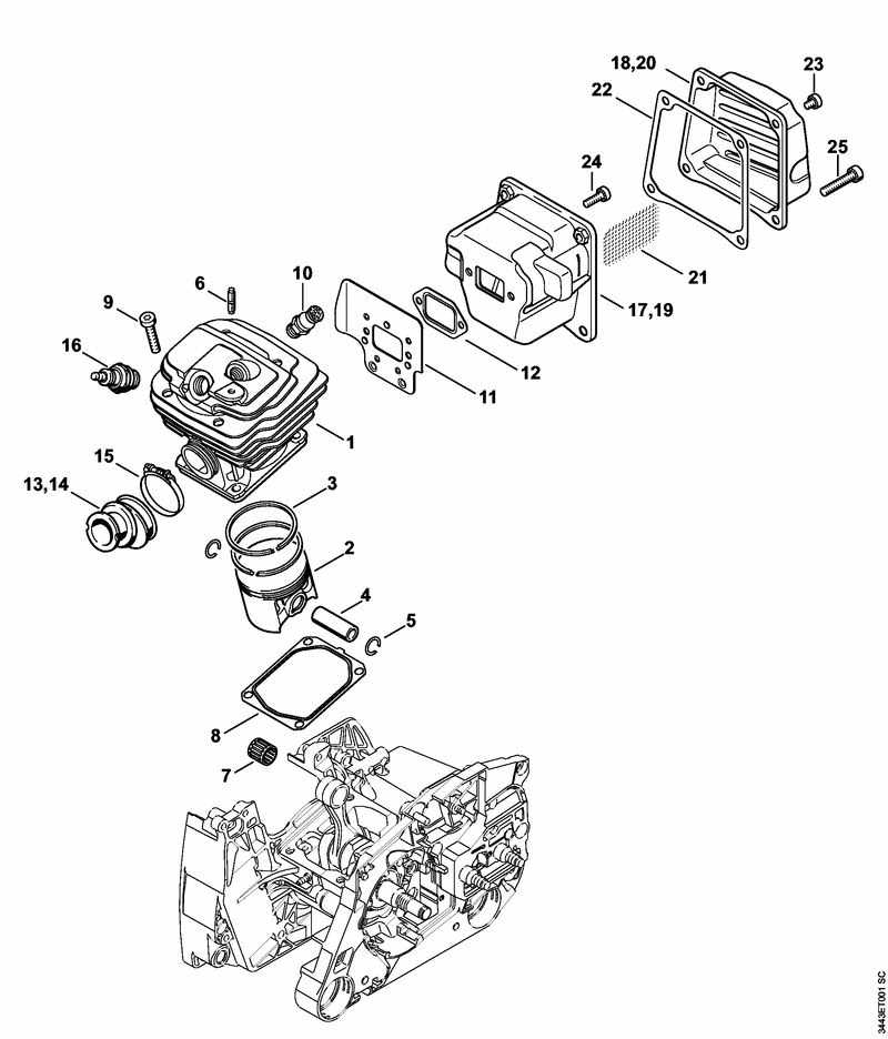 stihl 461 parts diagram